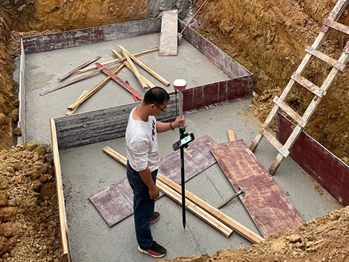 广西某工地实地使用RTK